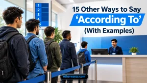 Other Ways to Say ‘According To’