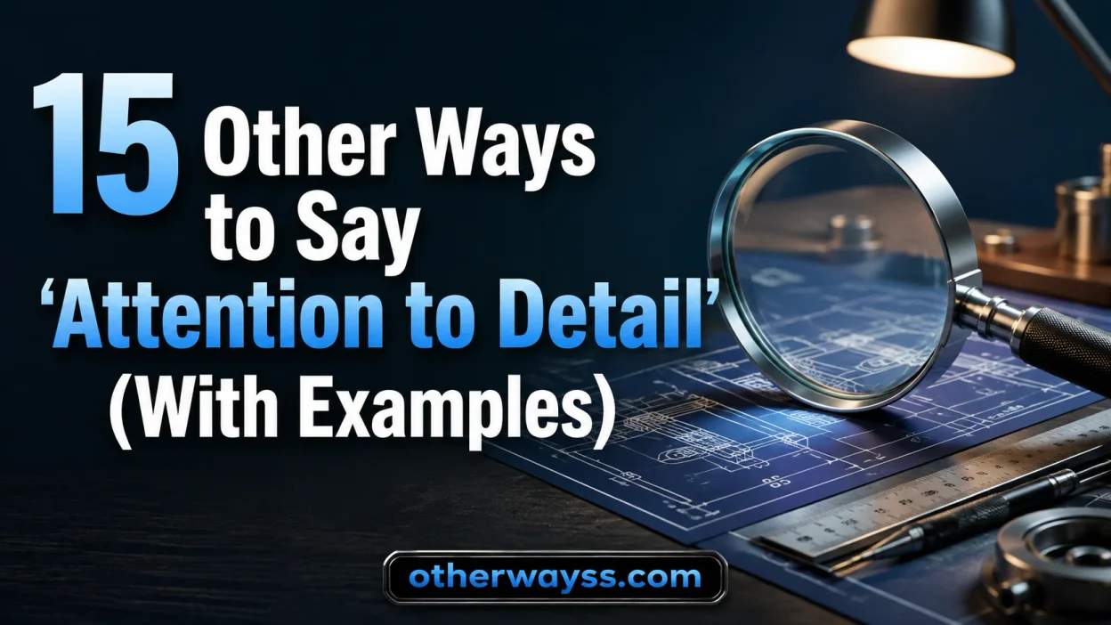 Other Ways to Say ‘Attention to Detail’