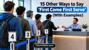 Other Ways to Say ‘First Come First Serve’