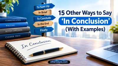 Other Ways to Say ‘In Conclusion’