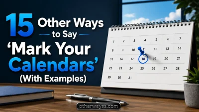Other Ways to Say ‘Mark Your Calendars’