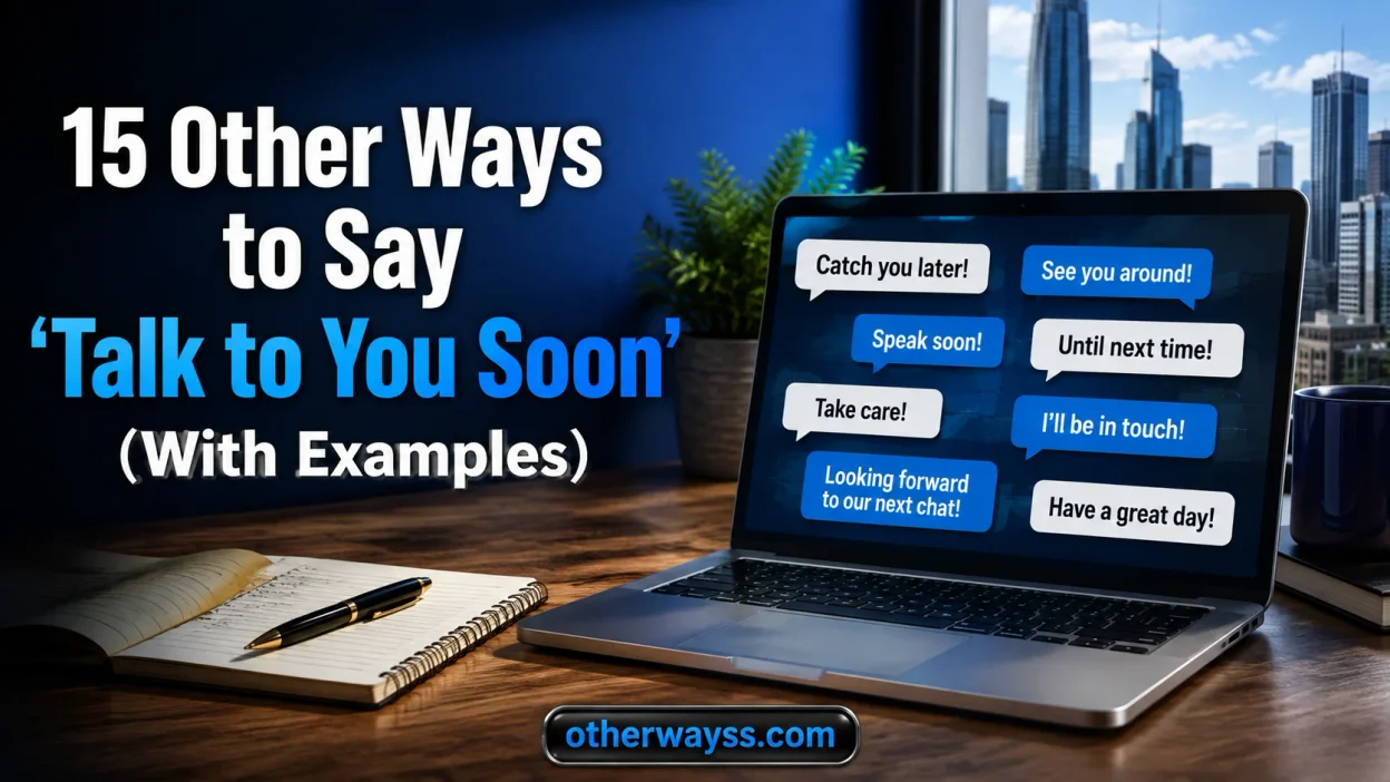 Other Ways to Say ‘Talk to You Soon’