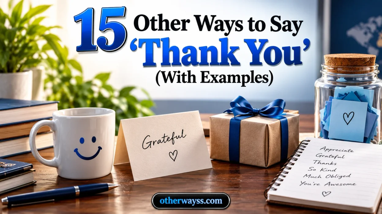 Other Ways to Say ‘Thank You’