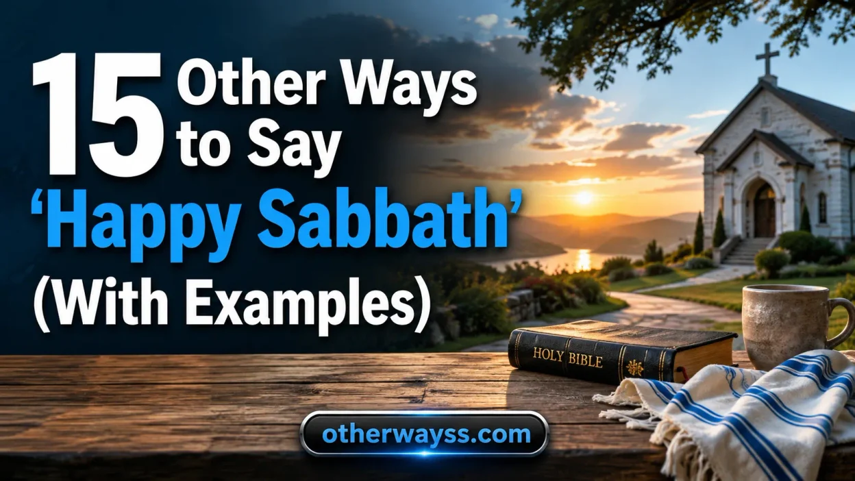 Other Ways to Say ‘Happy Sabbath’