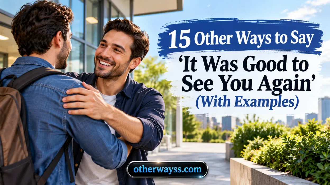 Other Ways to Say ‘It Was Good to See You Again’