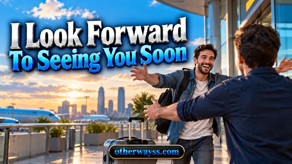 I Look Forward to Seeing You Soon